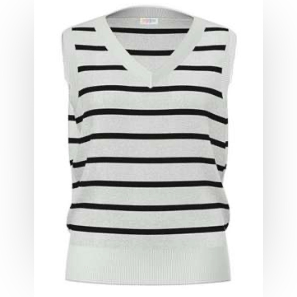 LulaRoe Nadia Striped Sweater Vest Size 3XL